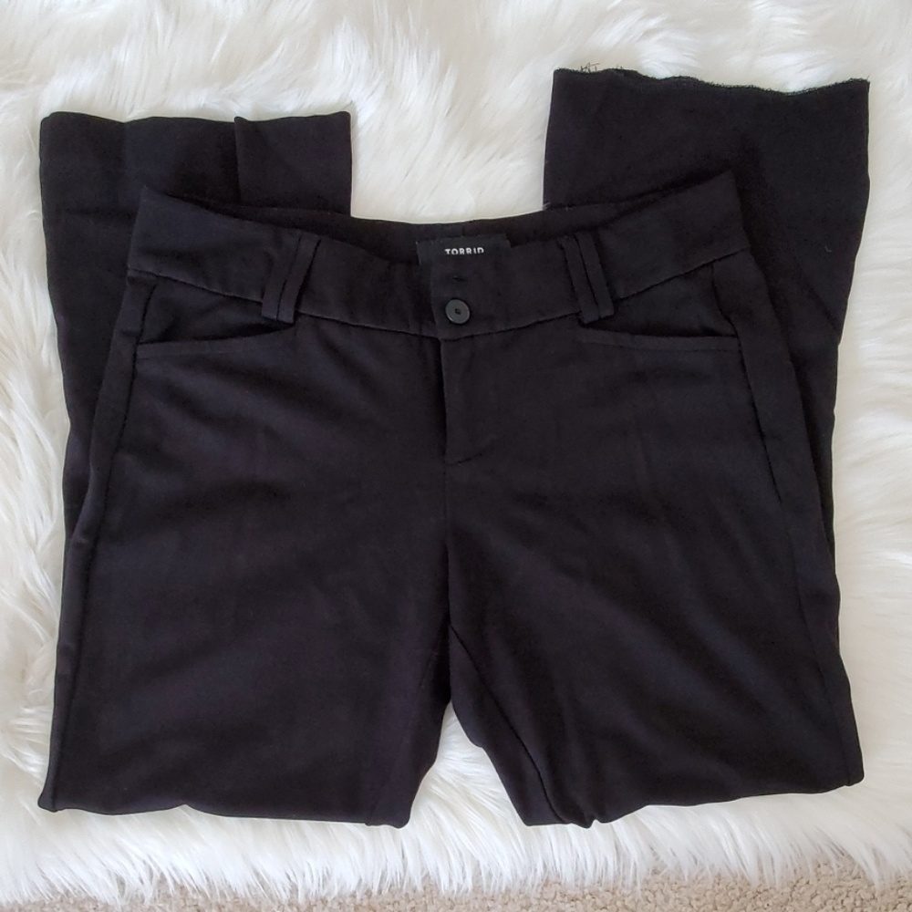 Torrid black dress pants.